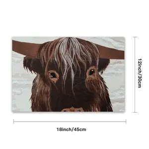 Bull - Red Bull Taurus Animals Buffalo Wild PVC Placemat