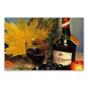 Bright Still Life With Wine PVC Placemat