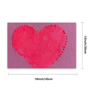 Flashy Pink Heart PVC Placemat