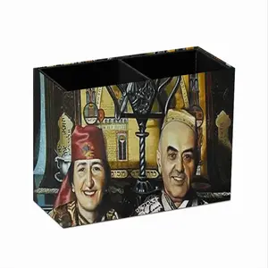 Shabat In Old Jerusalem Retro Two Grid Pen Holder