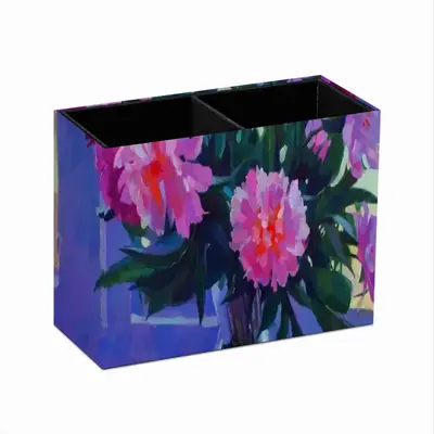 Peonies Retro Two Grid Pen Holder