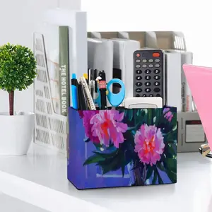 Peonies Retro Two Grid Pen Holder