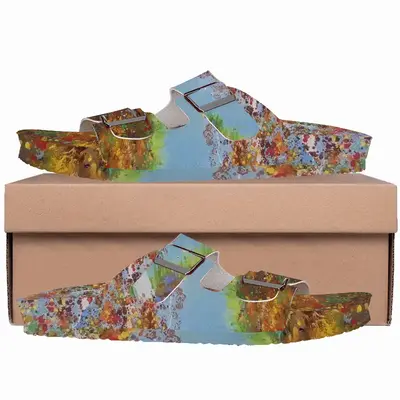 Men Two Autumn Trees Cork Sandals