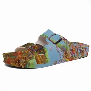 Men Two Autumn Trees Cork Sandals