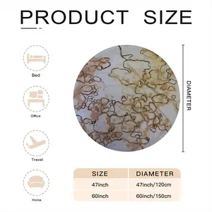 Sand Stone Images Flannel Blanket (Round)