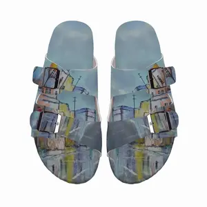 Men Street Reflection Cork Sandals