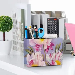 The Kingdom Of Peonies Retro Two Grid Pen Holder