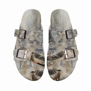 Men Snowy Day Cork Sandals