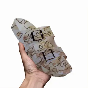 Men Sand Stone Images Cork Sandals