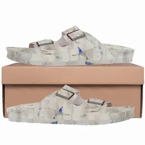 Men White Medina Cork Sandals