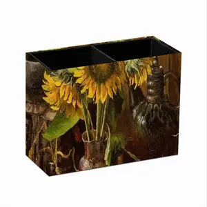 My Sunflowers Retro Two Grid Pen Holder