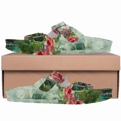 Men Paradise Flowers Cork Sandals