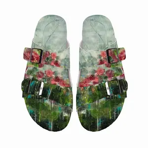 Men Paradise Flowers Cork Sandals