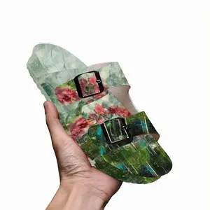 Men Paradise Flowers Cork Sandals