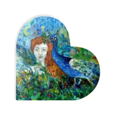 Angel Of Summer Heart Decoration (Acrylic)