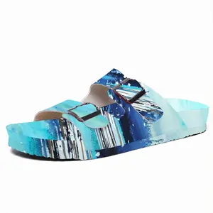 Men Waters Imaginary Seascape Cork Sandals