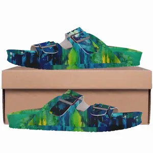 Men Water Lily Pond Cork Sandals