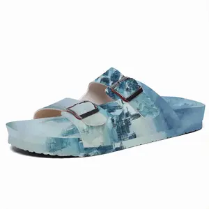 Men Blue City Cork Sandals