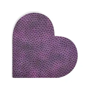 Holes Purple Heart Decoration (Acrylic)