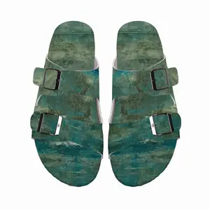 Men Imaginary Landscape Japanese Cork Sandals