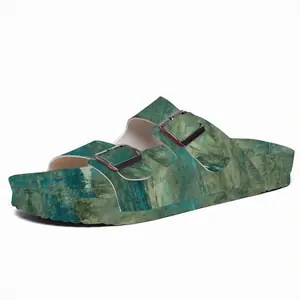 Men Imaginary Landscape Japanese Cork Sandals