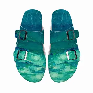 Men The Waves Seascape Cork Sandals