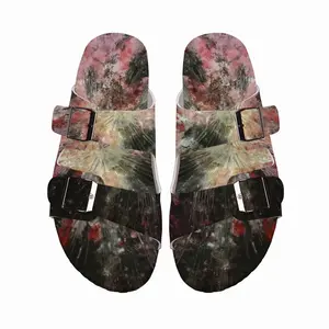 Men Cosmic Flower Cork Sandals