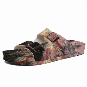 Men Cosmic Flower Cork Sandals