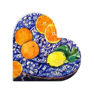 Oranges Heart Decoration (Acrylic)