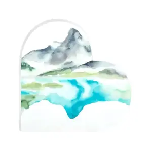 Watersprite Lake Heart Decoration (Acrylic)