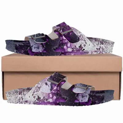 Men Basic Violet Cork Sandals