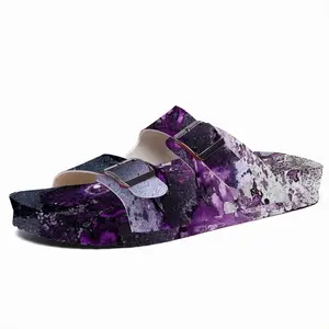 Men Basic Violet Cork Sandals