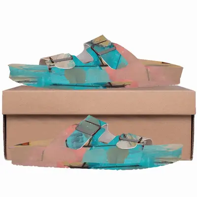 Men Angela Blue No 2 Cork Sandals