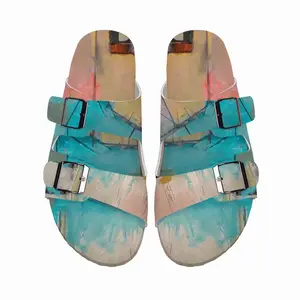 Men Angela Blue No 2 Cork Sandals