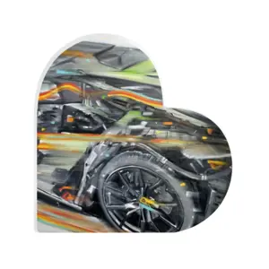 Lamborghini Huracan Crash Heart Decoration (Acrylic)