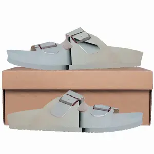 Men Charcoal White No 1 Series 4 Cork Sandals