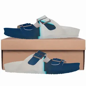 Men Charcoal White Teal Series 3 Cork Sandals