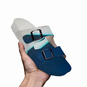 Men Charcoal White Teal Series 3 Cork Sandals