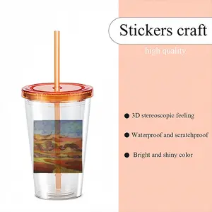 Mountain Range Double Layer Plastic Cup