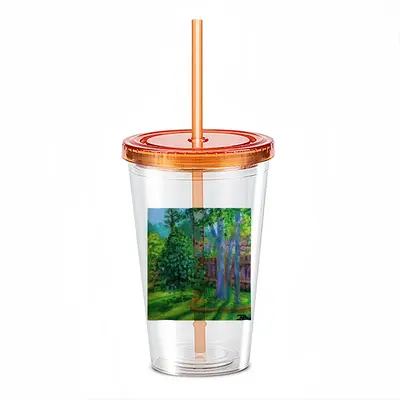 Backyard Fence Double Layer Plastic Cup