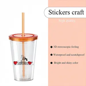 Lifting Love Double Layer Plastic Cup