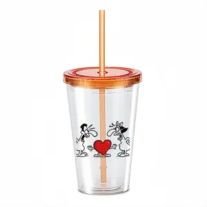 Love Referee Double Layer Plastic Cup