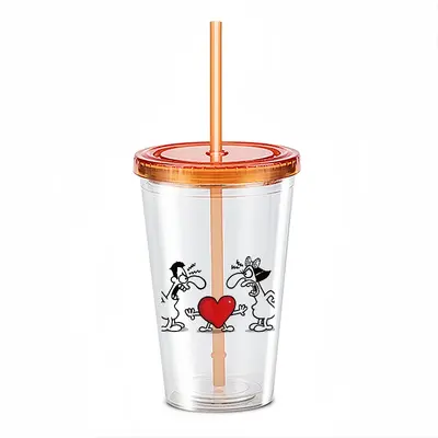 Love Referee Double Layer Plastic Cup