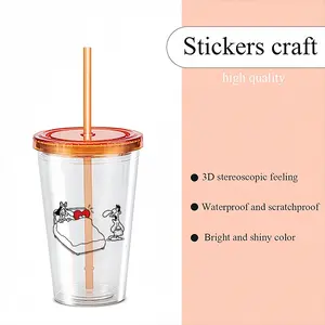 Love Cheating Double Layer Plastic Cup