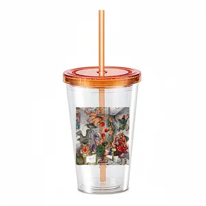 Office Mayhem Double Layer Plastic Cup