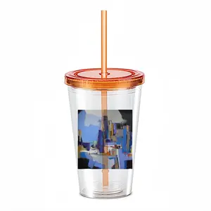 Lost In The City Double Layer Plastic Cup