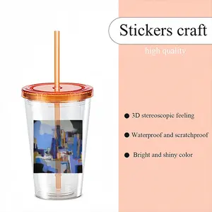 Lost In The City Double Layer Plastic Cup