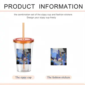 Lost In The City Double Layer Plastic Cup