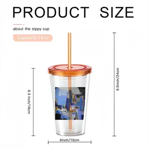 Lost In The City Double Layer Plastic Cup