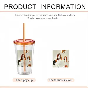 Basset Double Layer Plastic Cup